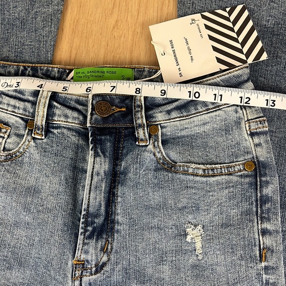 Sandrine Rose x Free People Super Flare Denim Jeans Women’s Size 24 Medium Wash - Picture 9 of 14